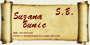 Suzana Bunić vizit kartica